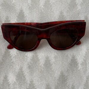 J. Crew Red Tortoise Cat-Eye Sunglasses